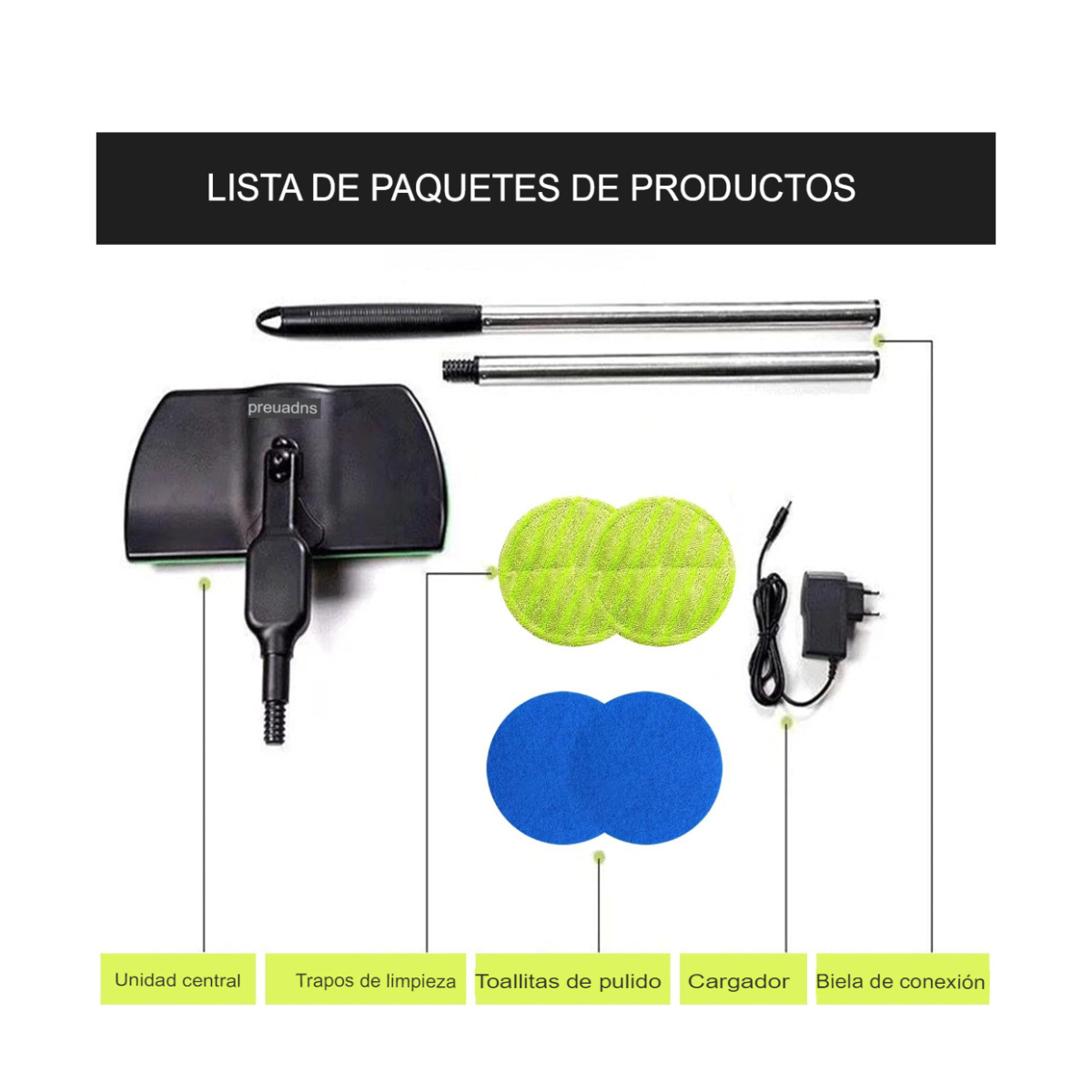Mopa Eléctrica a Vapor 5 en 1