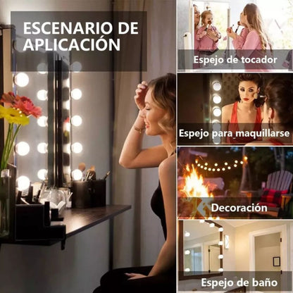 Luces LED Hollywood para Espejo