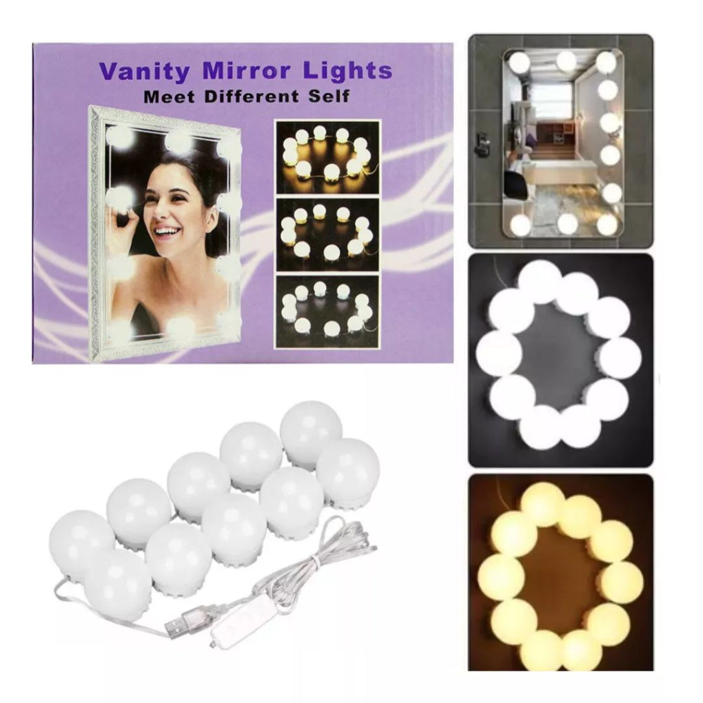 Luces LED Hollywood para Espejo