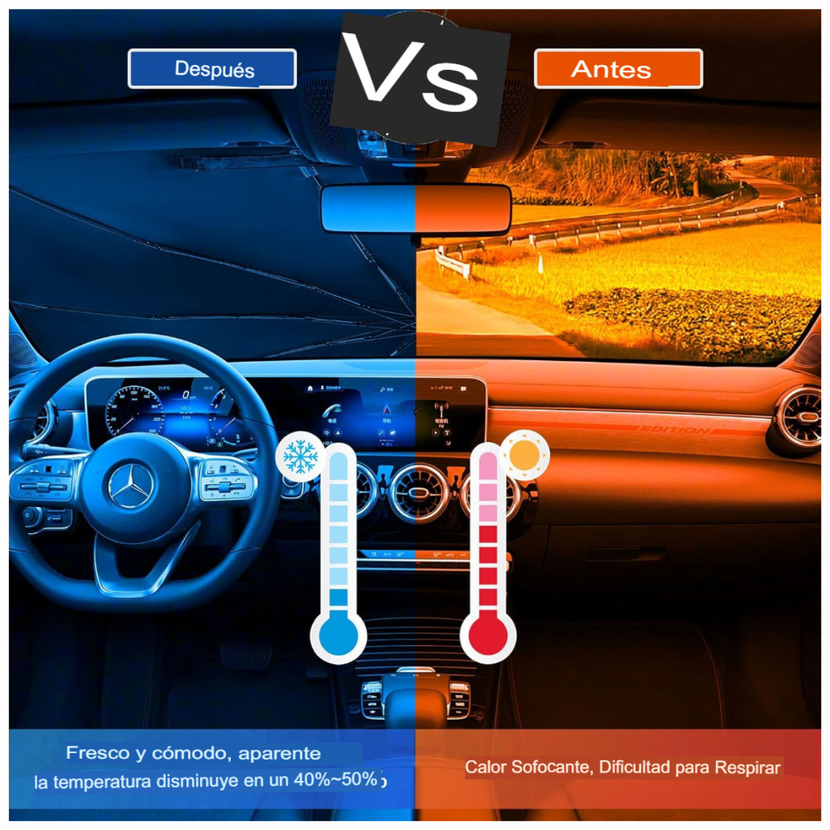 Parasol Retráctil para Auto