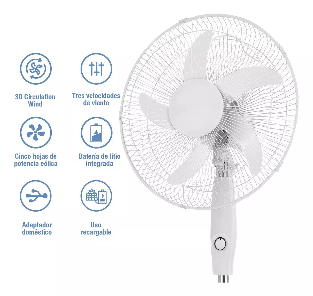 Ventilador Solar Portátil