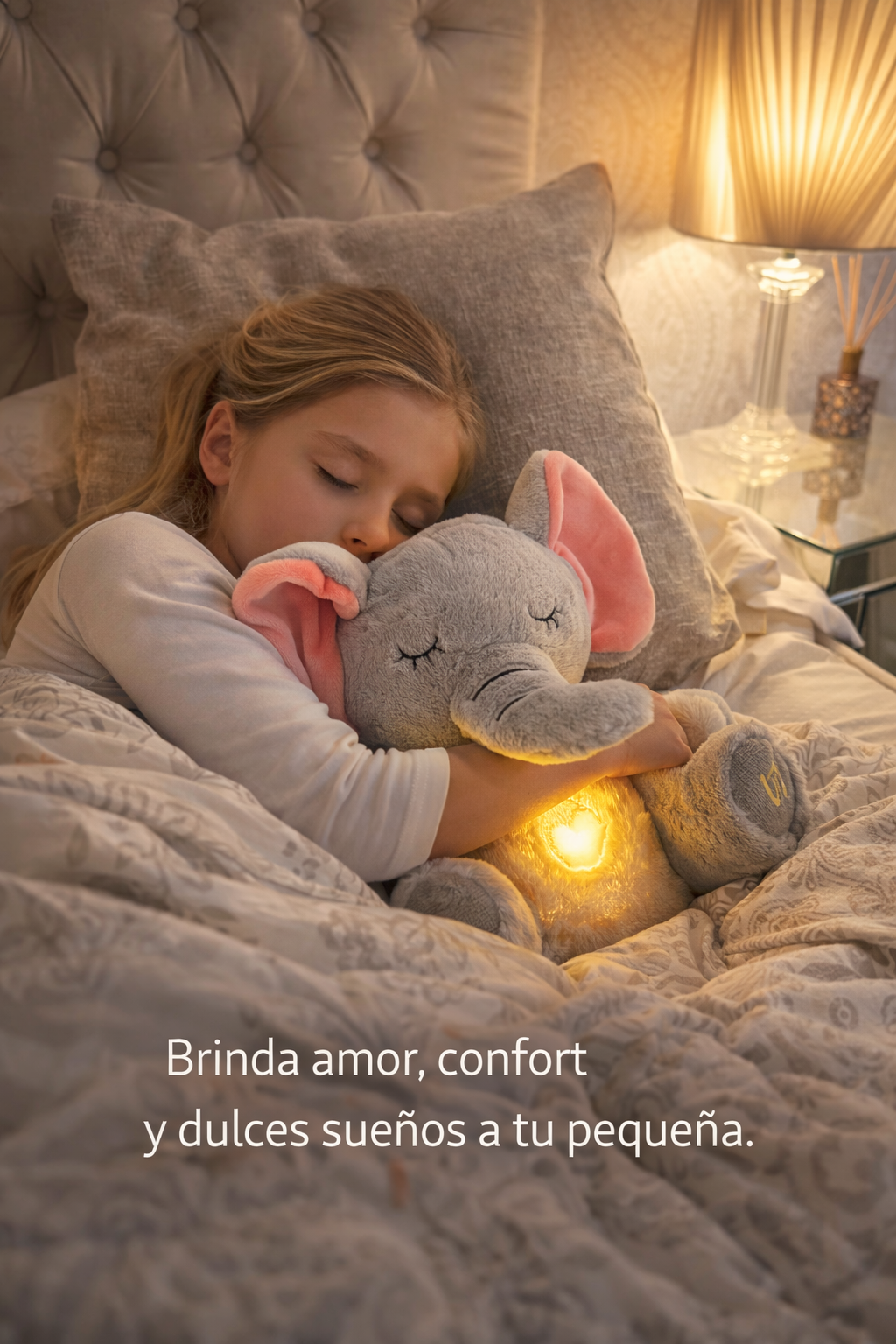 Peluche de Apego Antiestrés con Respiración, Luz y Música