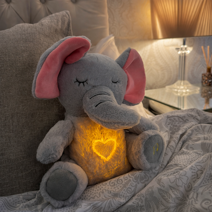 Peluche de Apego Antiestrés con Respiración, Luz y Música