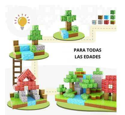 Bloques Magnéticos de Construcción Tipo Minecraft 28 PIEZAS