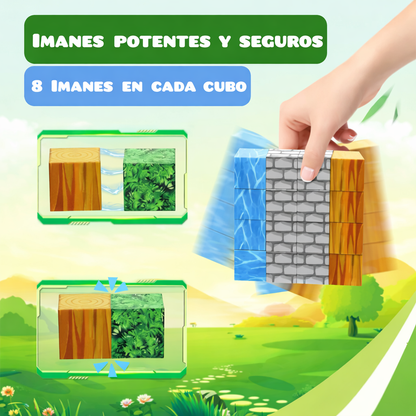 Bloques Magnéticos de Construcción Tipo Minecraft 28 PIEZAS