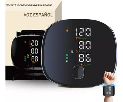 Tensiómetro Digital de Muñeca Recargable con Voz