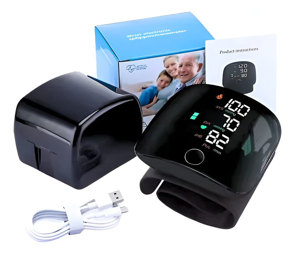 Tensiómetro Digital de Muñeca Recargable con Voz