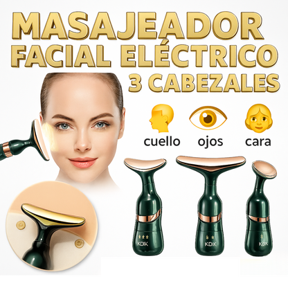 Masajeador Eléctrico Facial 3 en 1