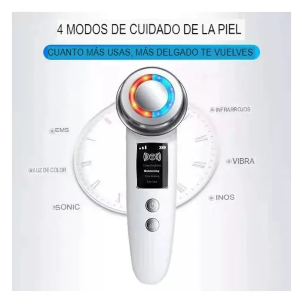 Masajeador Facial Ultrasónico 4 en 1