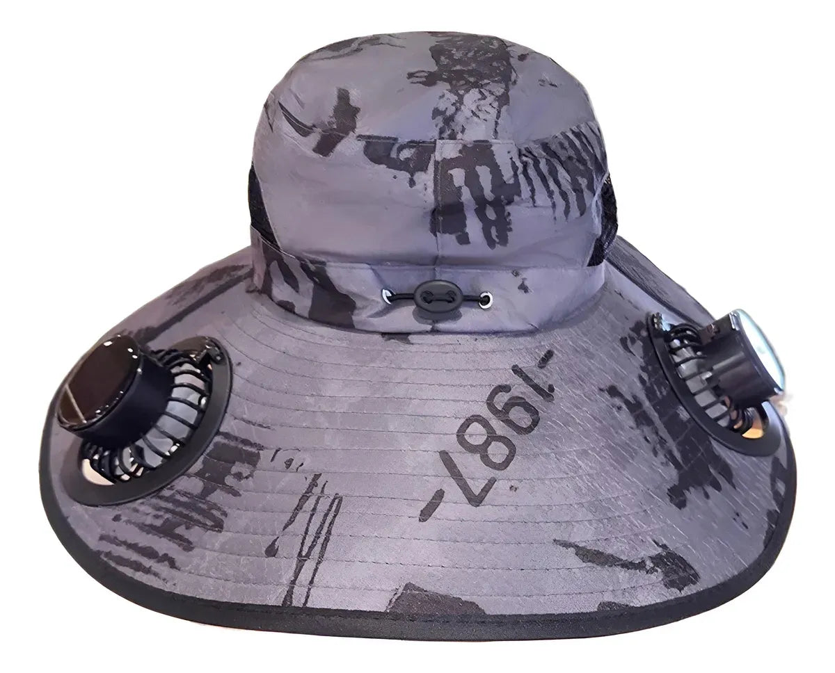 Sombrero Pescador con Ventilador Solar y USB
