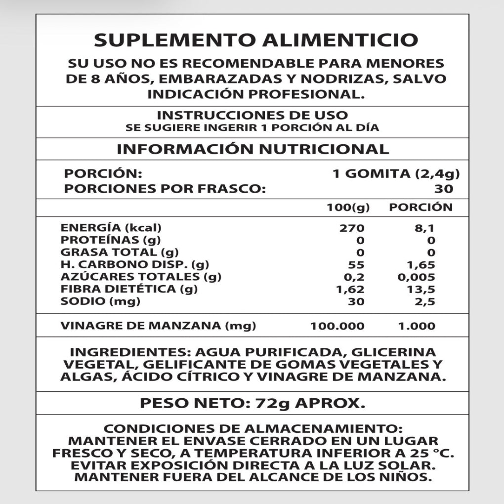 Gomitas Vinagre De Manzana