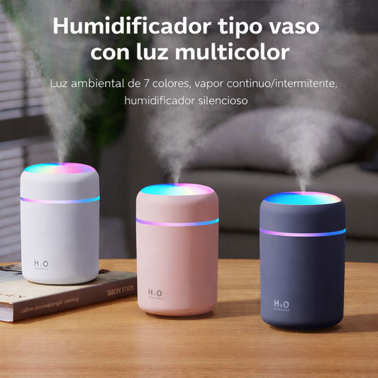 Humidificador Portátil LED RGB
