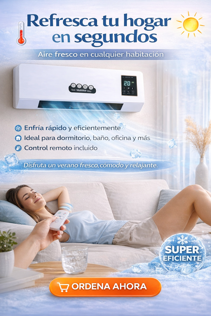 Aire de Pared 2 en 1 con Control Remoto (aire caliente y frío)