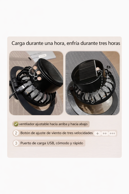 Sombrero Pescador con Ventilador Solar y USB