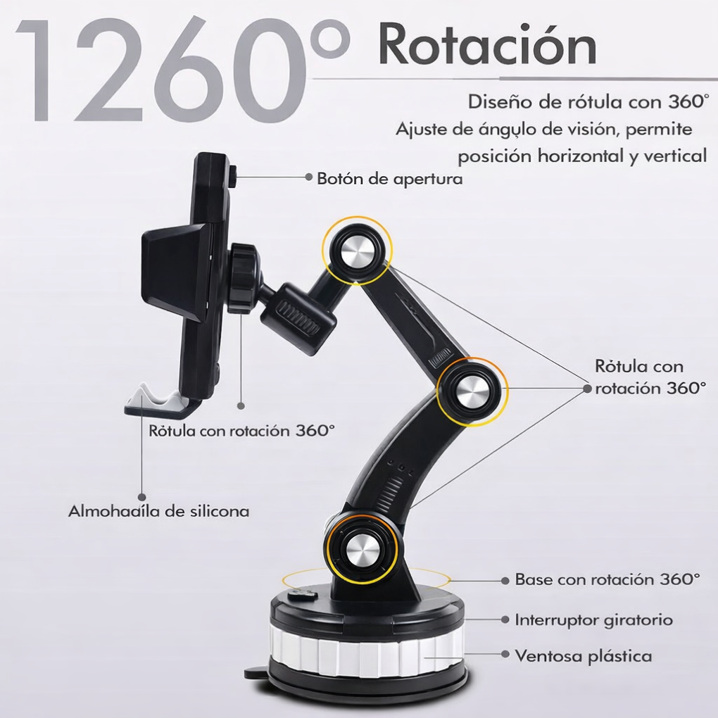 Soporte Celular Giratorio 360°