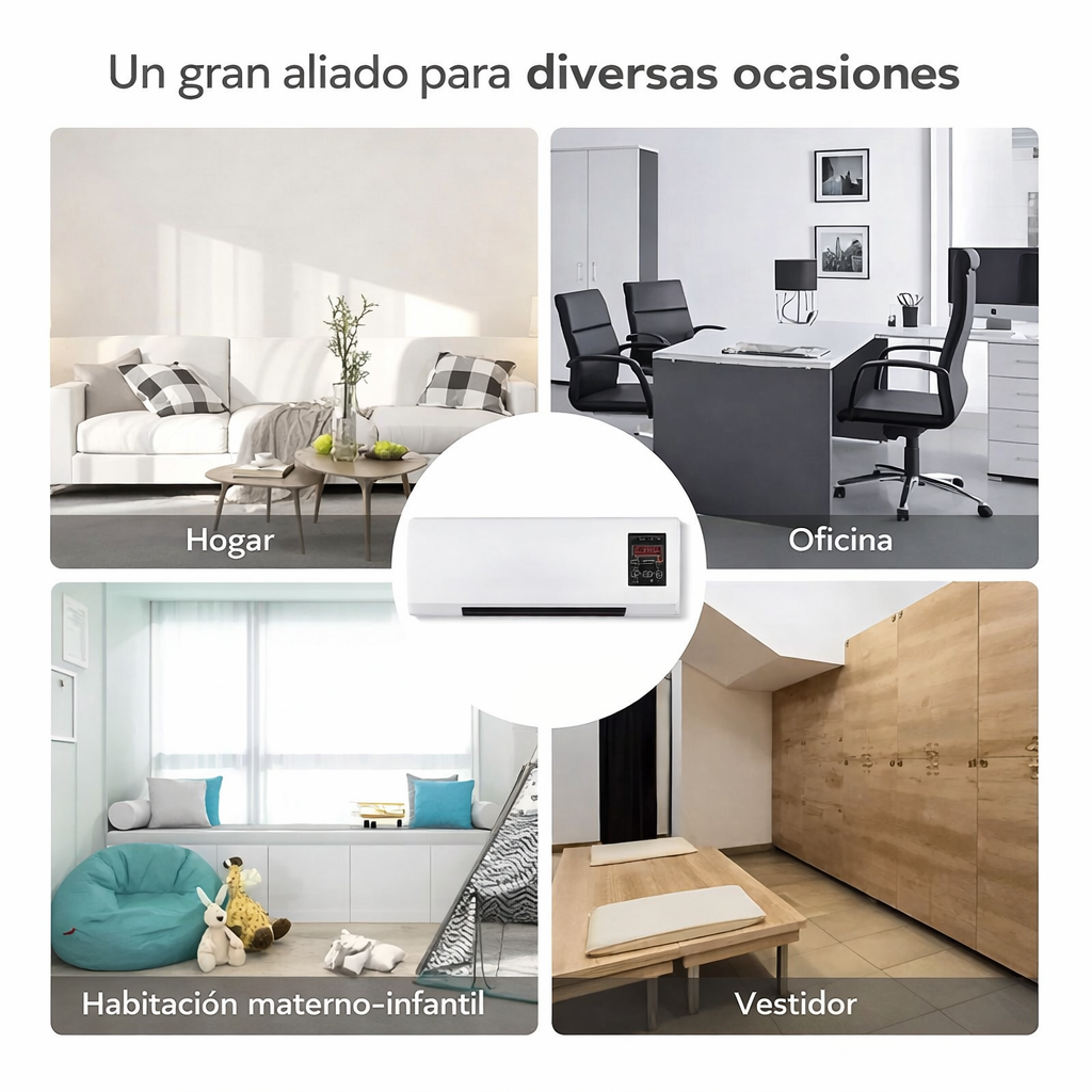 Aire de Pared 2 en 1 con Control Remoto (aire caliente y frío)