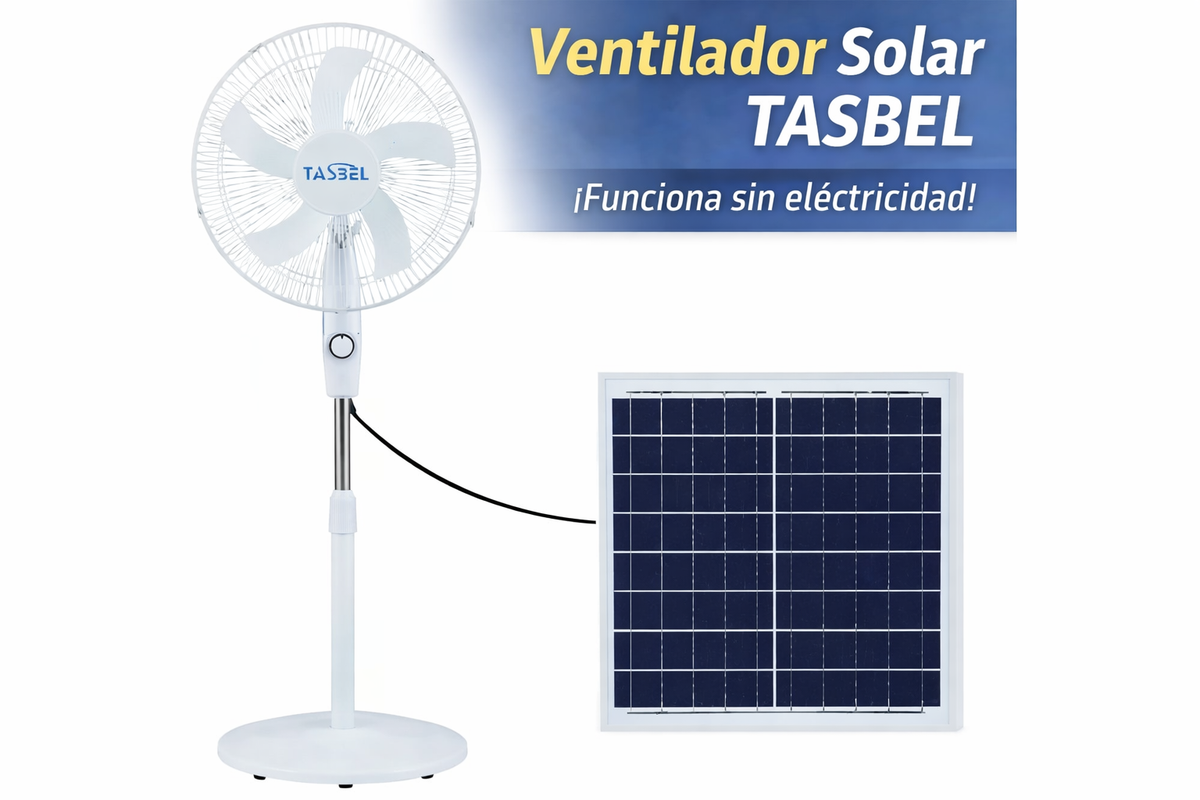 Ventilador Solar Portátil