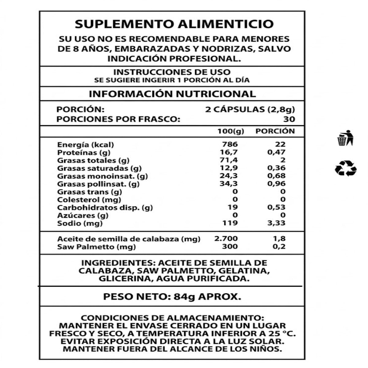 Aceite Semilla de Calabaza