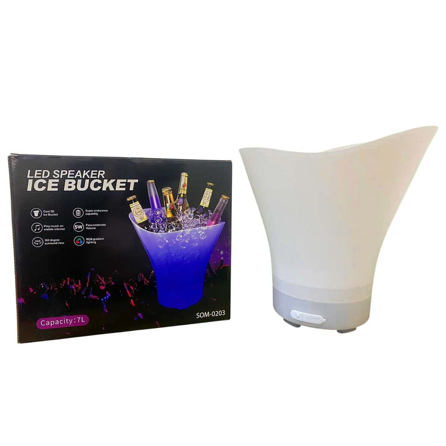 Hielera Led con Parlante Bluetooth